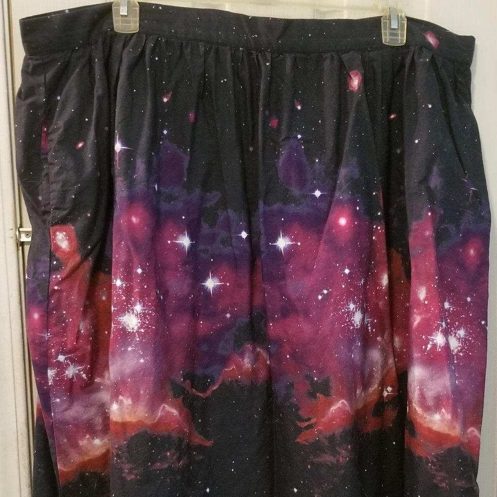 ModCloth galaxy print A-line skirt - 3X